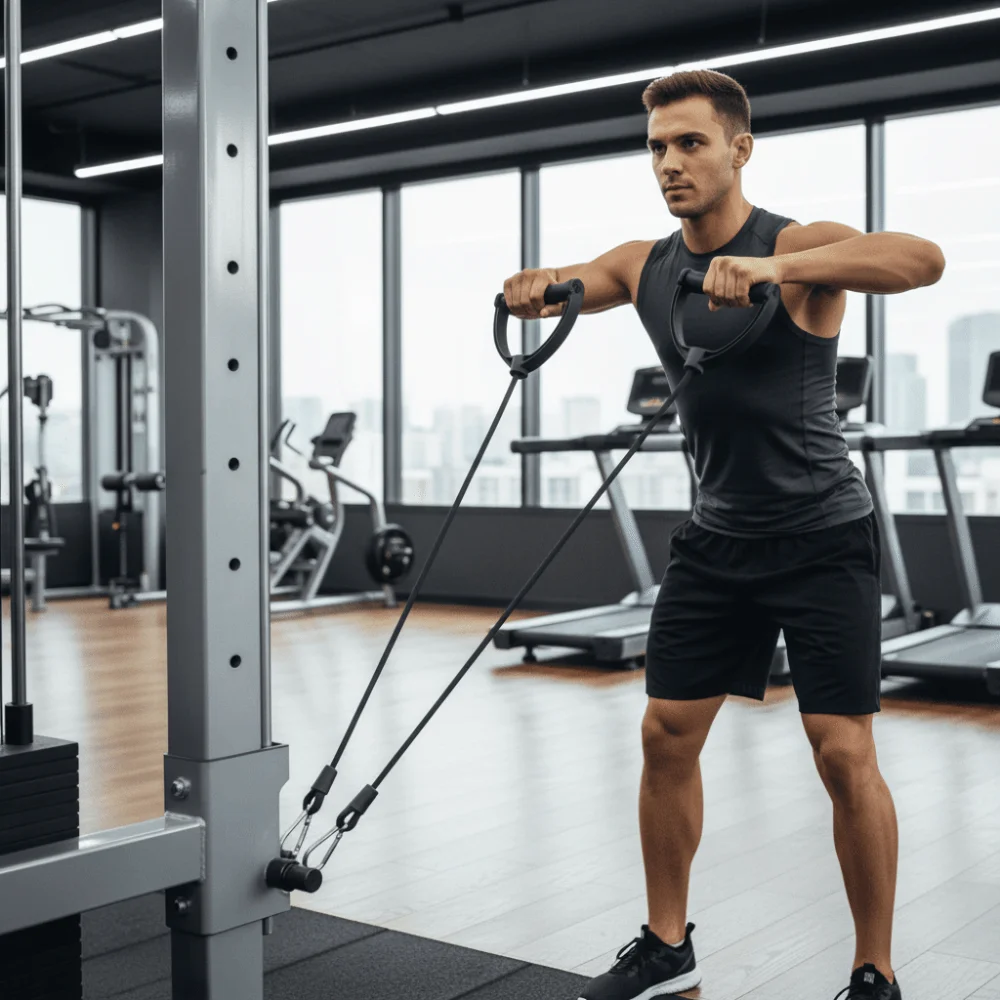 Home Gym Youtube - Rubberen trekkoordbanden voor krachttraining, zwarte weerstandsbanden