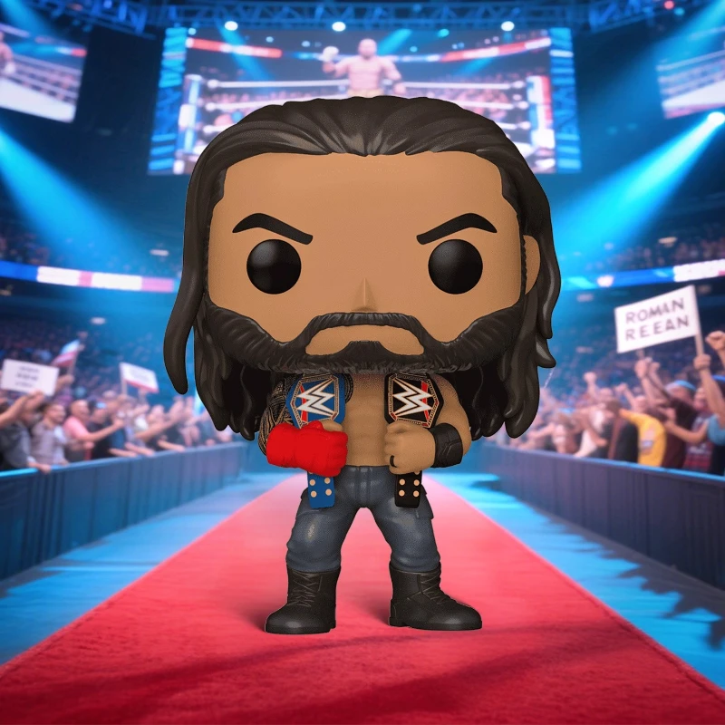 ของแท้ Edition FUNKO POP WWE Universal Champion: Roman Reigns Action เดสก์ท็อปตกแต่งเครื่องประดับของเล่นสะสม