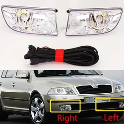 LED Light For Skoda Octavia A5 MK2 Sedan Combi 2004 2005 2006 2007 2008 Car-styling Front LED Fog Light Fog Light Or Wire