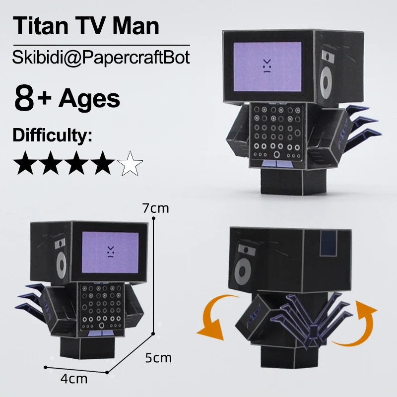 Skibidi Toilet Action Figure Remote Controlled Toys Titan Speakerman Surveillance Titan TV Man For Kids Gifts