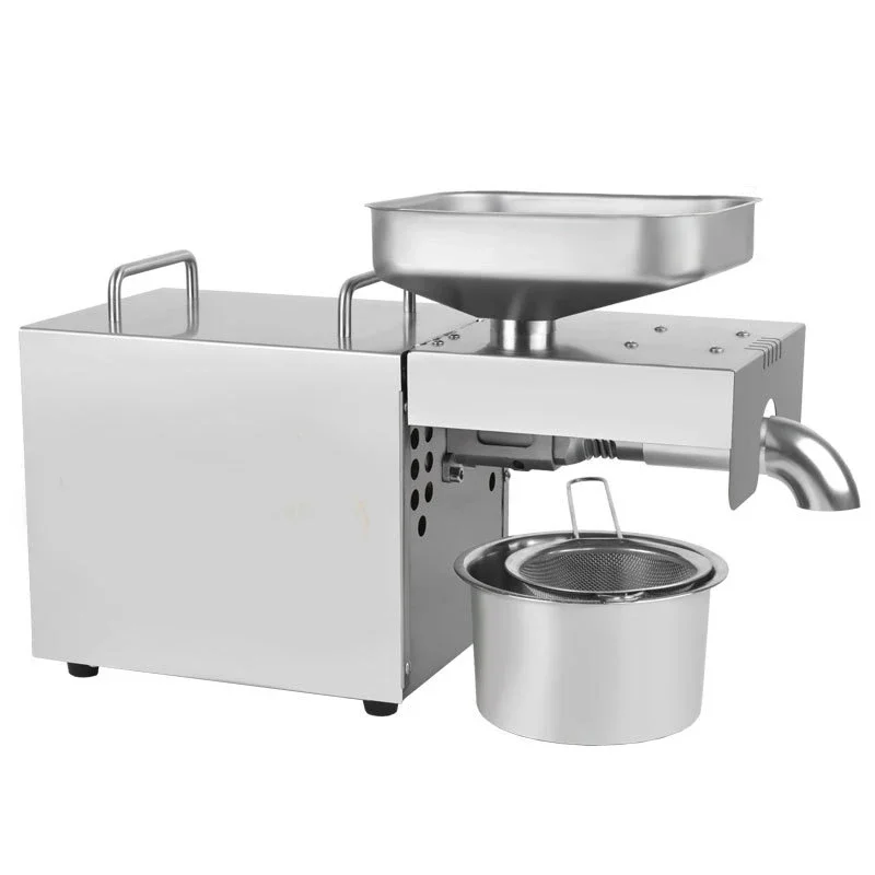 새로운 오일 프레스 자동 가정용 아마씨 오일 프레스 땅콩 온도 조절 600W (MAX) 구성 Plu