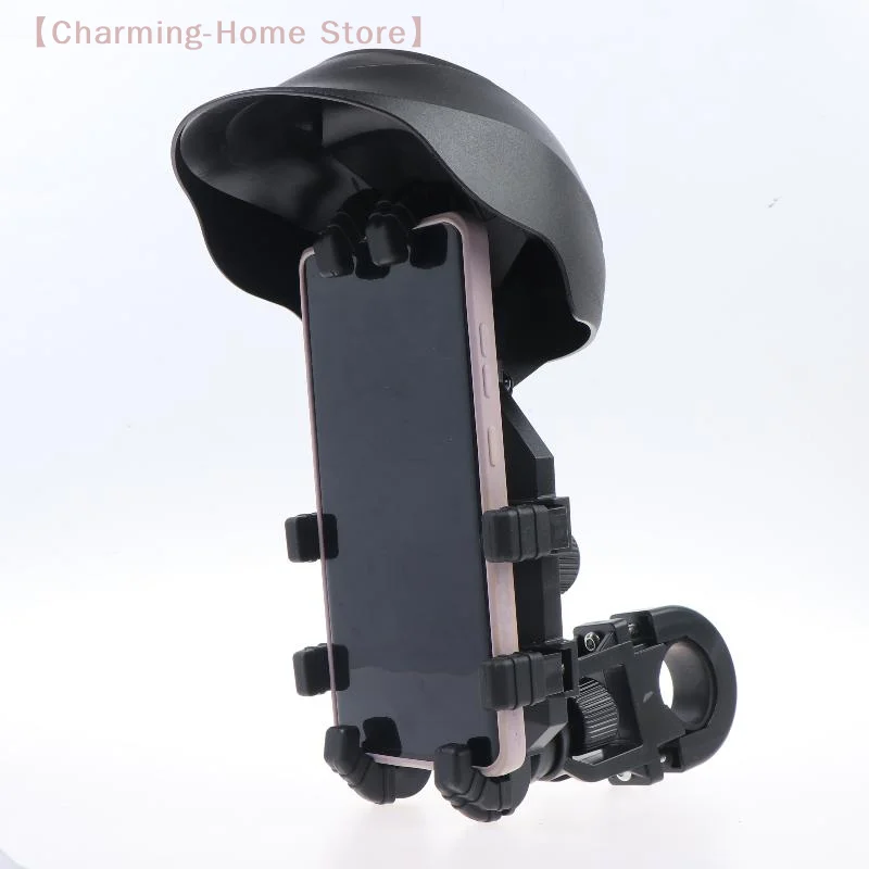 【M】Eight Claw Universal Phone Mount Anti Shake With Sun Protection For Motorcycle Electric Bike Bicycle Outdoor Riding