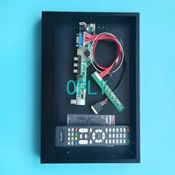 For N156B6 N156BGE NT156WHM Metal Case+TV Analog Driver Board VGA USB RF LVDS 40-Pin DIY Kit 1366*768 15.6