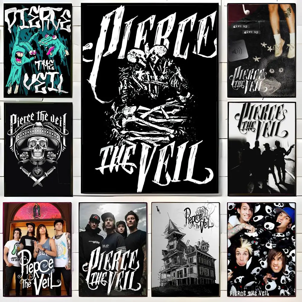 Post Hardcore Band P-Pierce The Veil Poster Wall Art Print Decorative Mural Home Decor Gift Unframed
