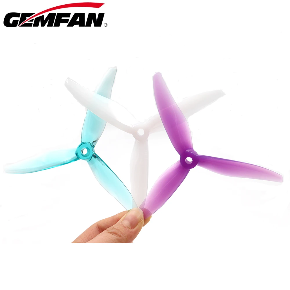 4pairs (4CW+4CCW) Gemfan Hurricane Max 51377-3 5-inch 3Blade Propeller For FPV Racing Freestyle Drones DIY Parts