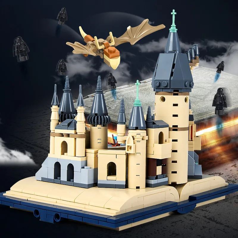 

700+PCS Building Block Princess Magical Castle Model Pirate Boat Architecture Thailand Castle Set Kids Friend Bricks Toy Gift