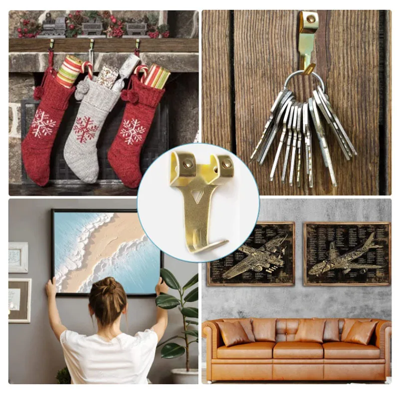 55 قطعة إطار صور مقوى معدني هوك مجموعة مجموعة صور معلقة أجزاء إطار الصورة الملحقات