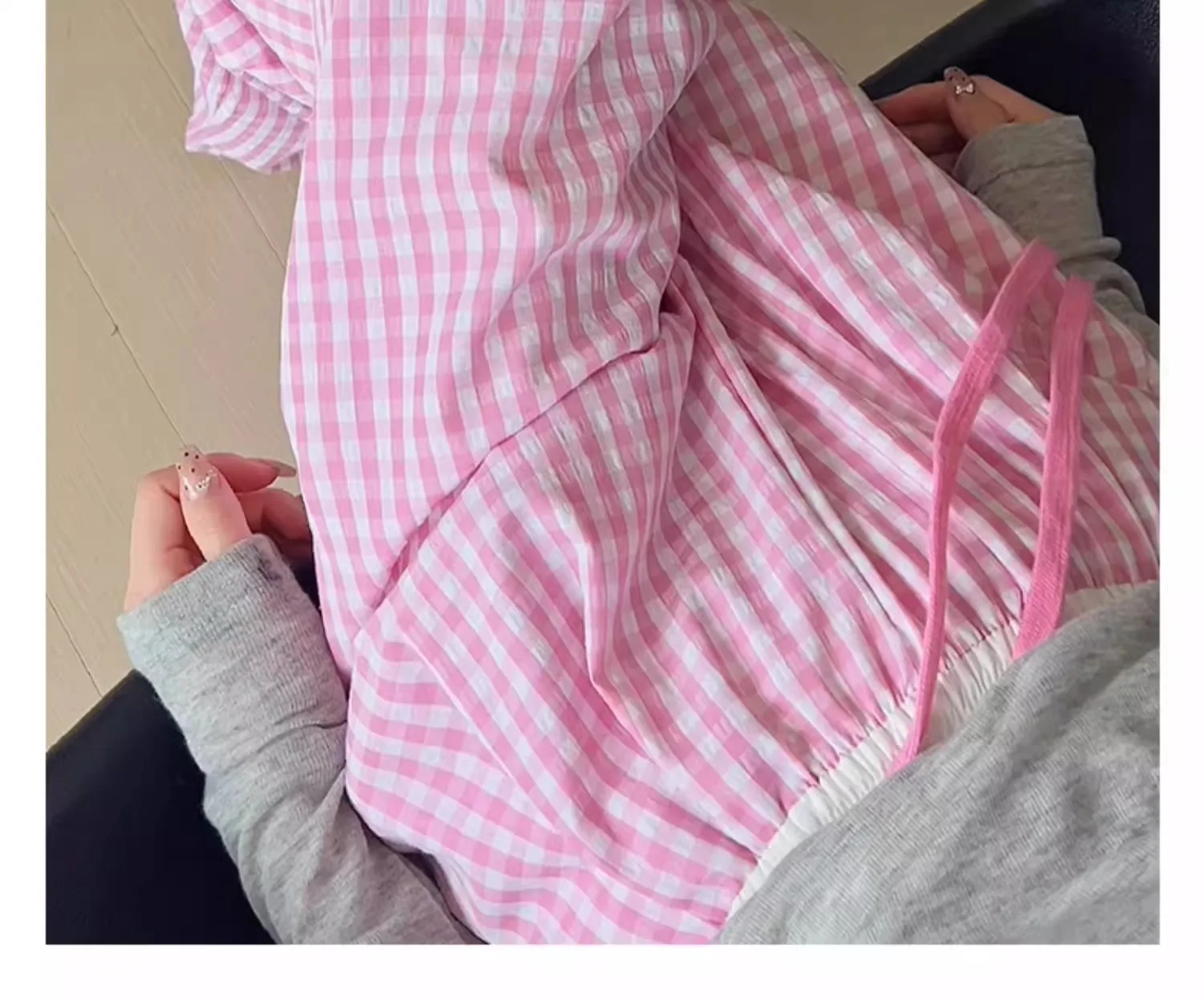 السراويل النسائية الأرجواني امرأة الصيف الكورية ركاب نمط الكتان فضفاضة تنفس شعرية الطبقات بطانة مكتب خفيفة الوزن