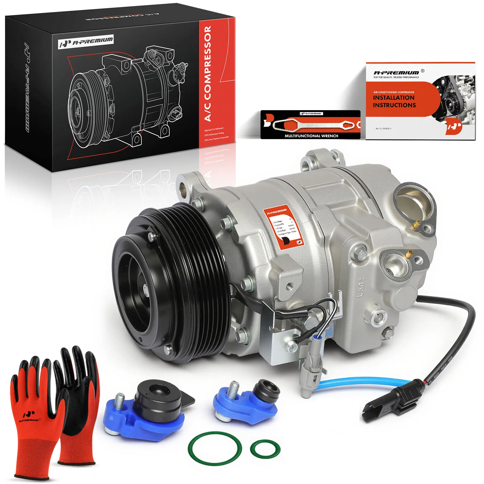 A-Premium AC Compressor w/ 7ZSE17 Style for BMW 320i 320i xDrive 2013-2018 328d 328d xDrive 2014-2016 328i 2012-2016 328i xDrive
