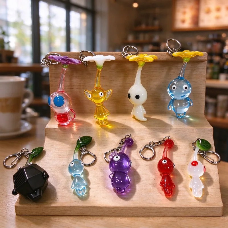 Cute Game Anime PIKMIN Figure Captain Olimar PIKMIN Action Figure PVC Keychains Collection Model Doll Toys for Children Gifts view 2