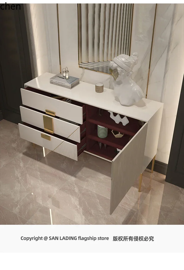 H1  Modern Simple Light Luxury Home Entry Entrance Cabinet Villa Restaurant Locker Living Room Partition