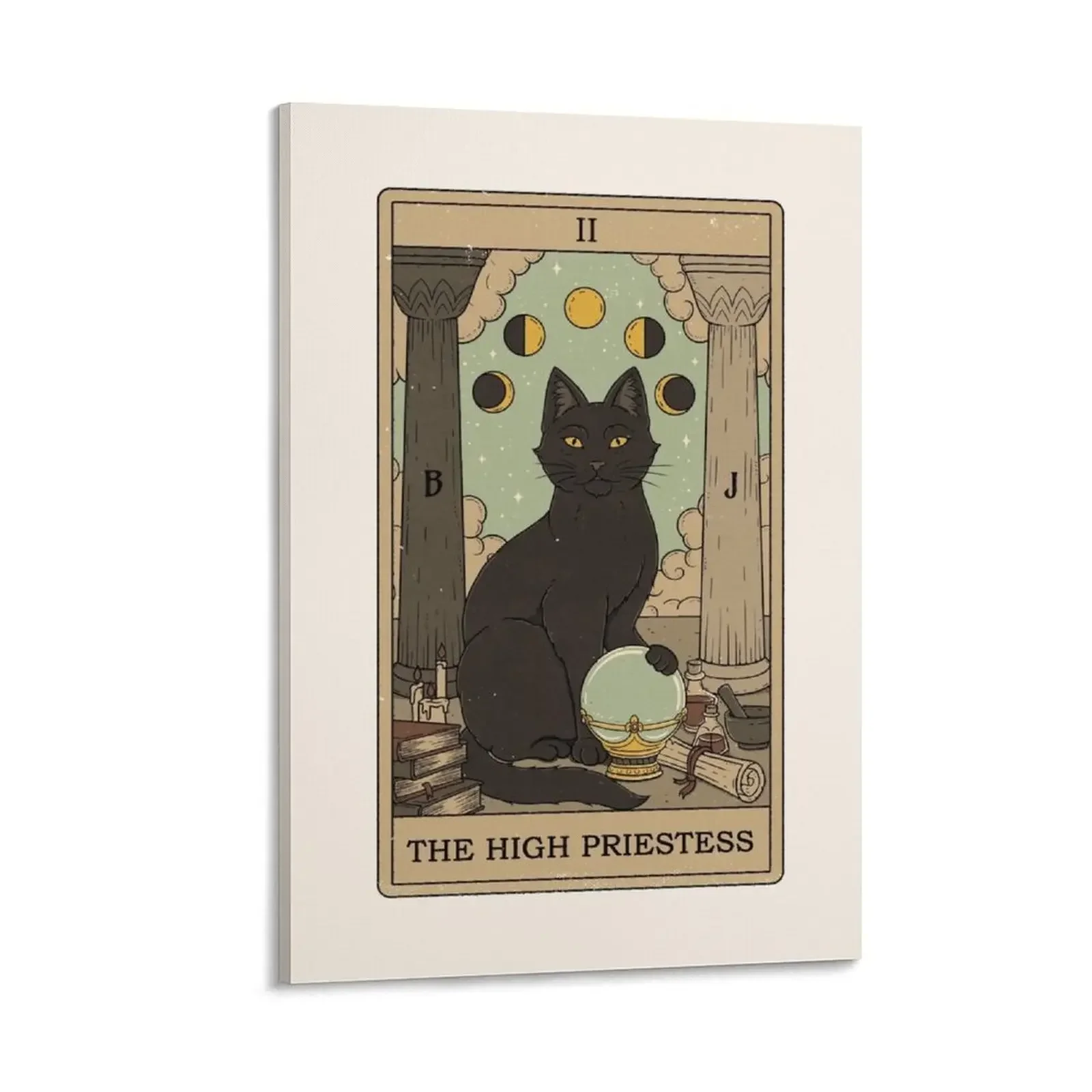 

The High Priestess - Cats Tarot Canvas Painting room decorations for girls painting aesthetic room decoration anime figure