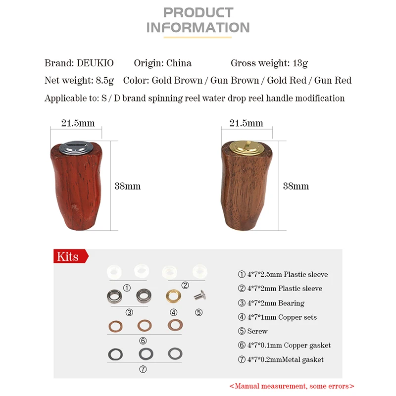 Wooden Fishing Reel Handle Knob – DIY Accessory 6