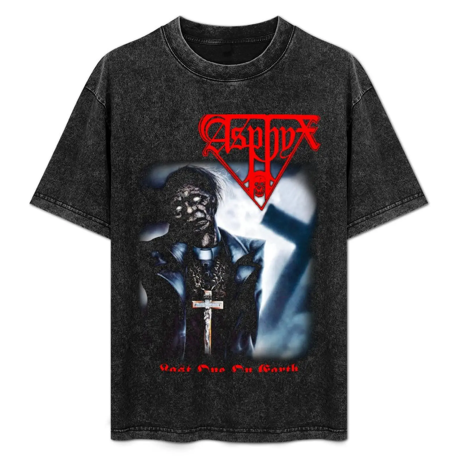 

Last One On Earth by Asphyx Classic Old School Death Metal T-Shirt Anti-Wrinkle Short Sleeve T-Shirt
