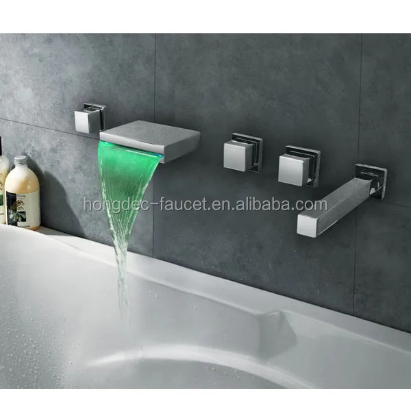 Wall Mounted 5 PCS Bath Tub Mixer Faucet Tap Wall Mount Shower Faucet Set