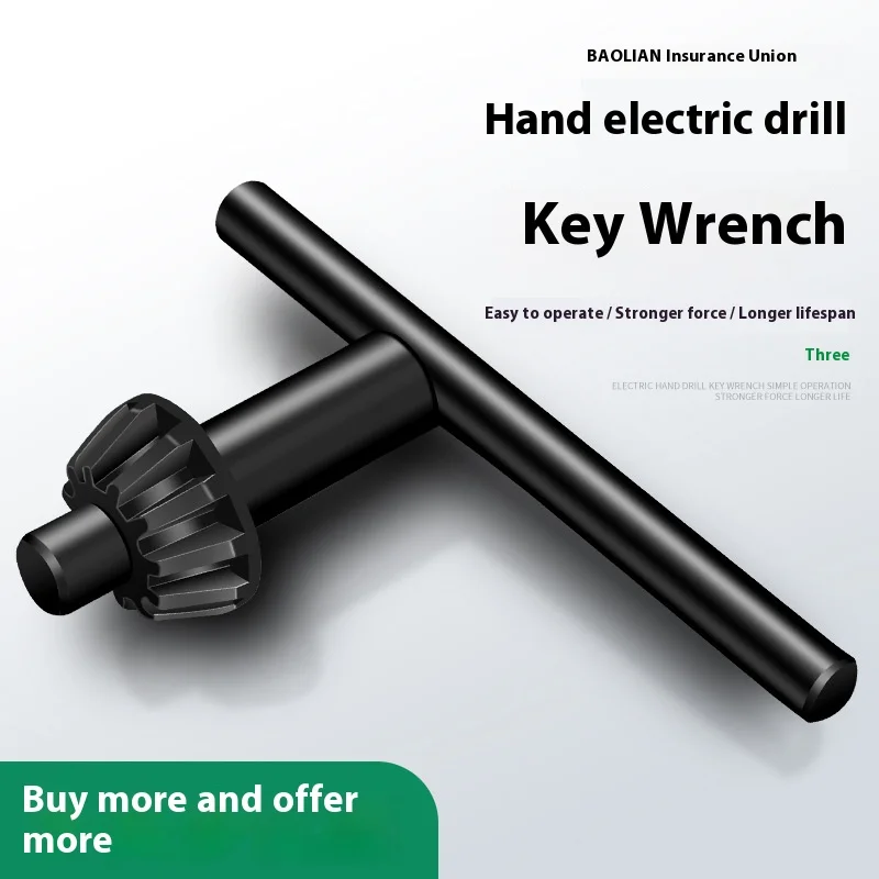 

3pcs Electric Drill Dremel Hand Tool Chuck Wrench With Gum Cover Grinder Part Keys Lathe Machine Brush Accessories