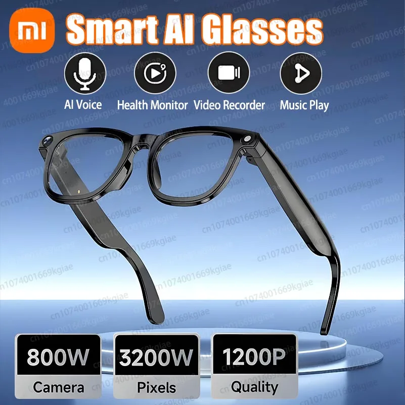 

Умные очки Xiaomi L801 AI, 800 Вт, HD-камера, музыкальные Bluetooth-солнцезащитные очки для съемки аудио, прослушивание музыки, встреч