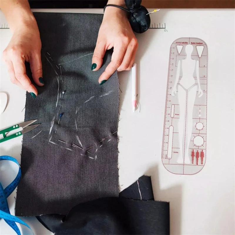 フレンチカーブ定規軽量クリアファッション描画テンプレート定規洋裁ファッションデザインコンビネーションパターンメーカー