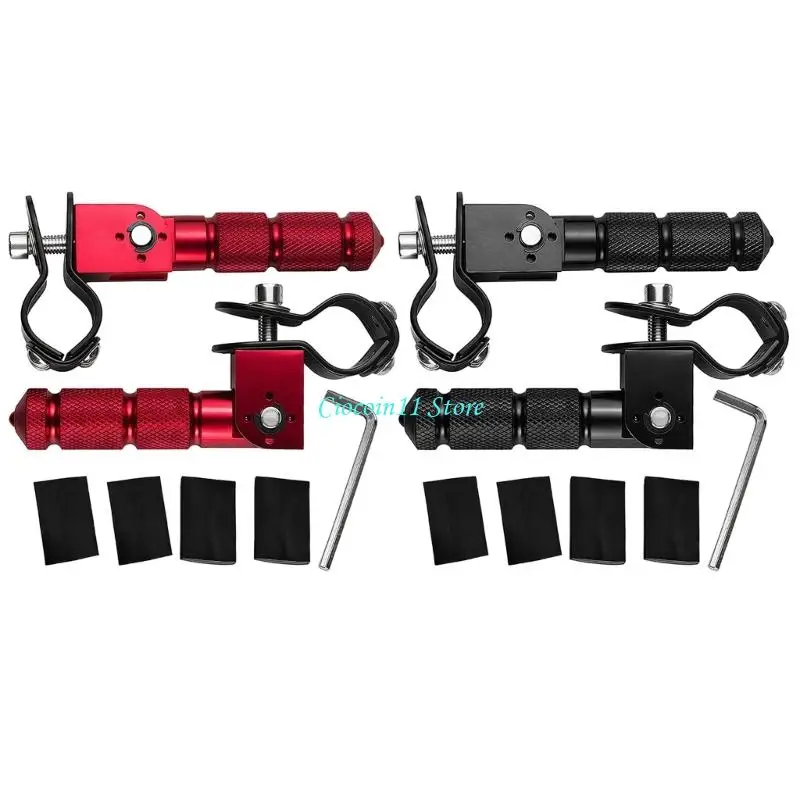 

Y1UB Ergonomic Motorcycle Footpegs Aluminum Alloy Construction Anti Slip Universal Model Compatibility