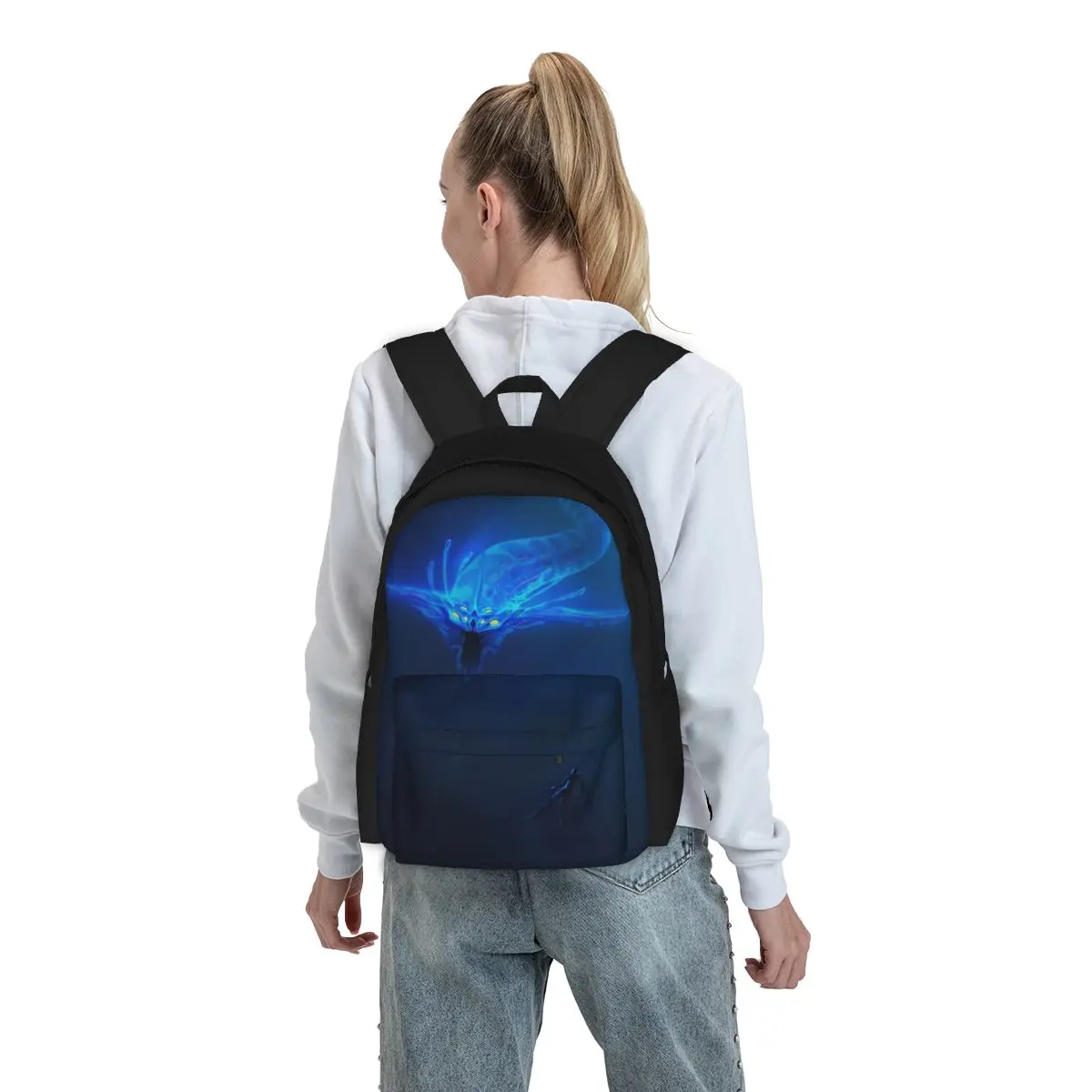 Subnautica- Ghost Leviathan Poster Backpacks Boys Girls Bookbag Students School Bags Kids Rucksack Laptop Rucksack Shoulder Bag