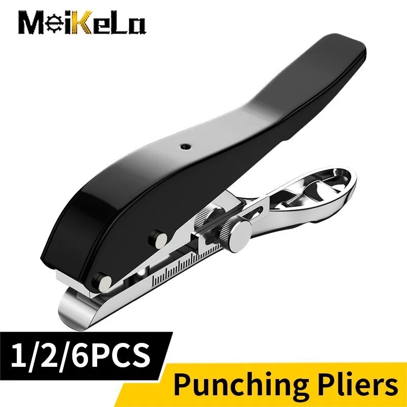 Meikela Ferramenta de Carpintaria Cartão Alicate Hole Punch Grupo Tampa do Parafuso de Papel com Broca Countersink Único Círculo Posição Ajustável