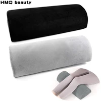 Almohada de refuerzo de media luna para piernas, almohada de soporte de cuello de espuma viscoelástica para injerto de pestañas, almohada de rodilla semirrollo, suministro de belleza para salón