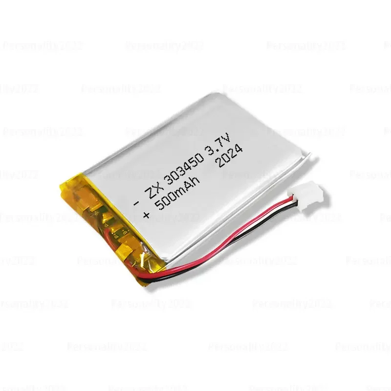 303450 Battery 500mAh Polymer Lithium Ion Batteries  3.7V 033450 LiPo for DVD Drive Recorder GPD Monitor Rechargeable Li Po Cell