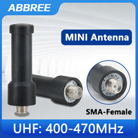 ABBREE Stubby Antenna Walkie Talkie 400-470MHz SMA-Female UHF Mini Antenna Replacement For Baofeng BF-888S UV-5R Two Way Radio