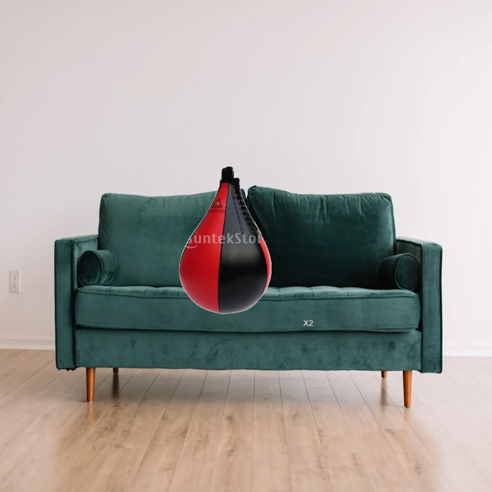 PU Leather Boxing Speed Ball Hanging Punch Bag for Home Gym MMA Muay Thai Reflex Training Workout