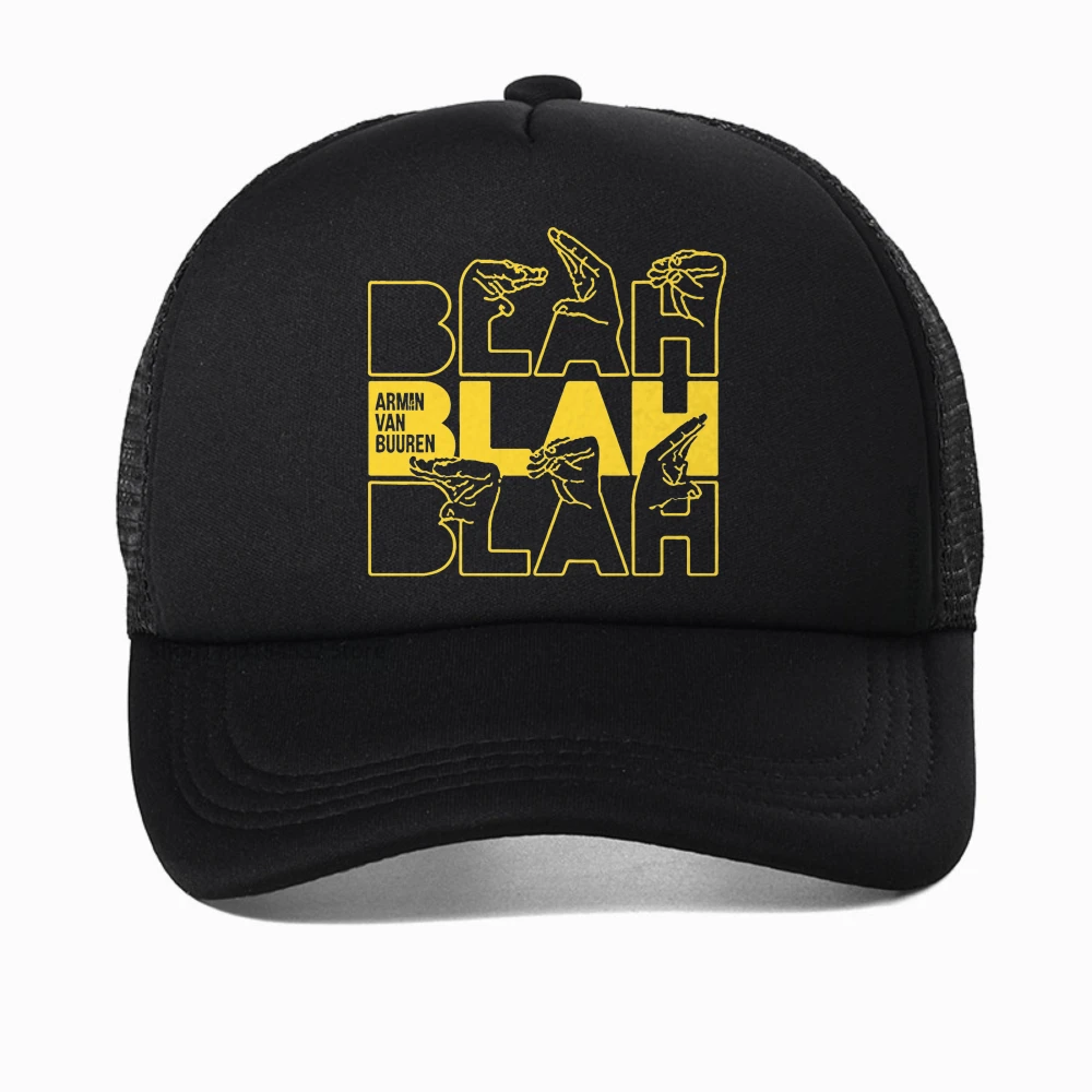 

New Summer ARMIN VAN BUUREN BLAH hat Trance Music Fans Cool Casual baseball cap DJ Men Cotton Mesh breathable hats