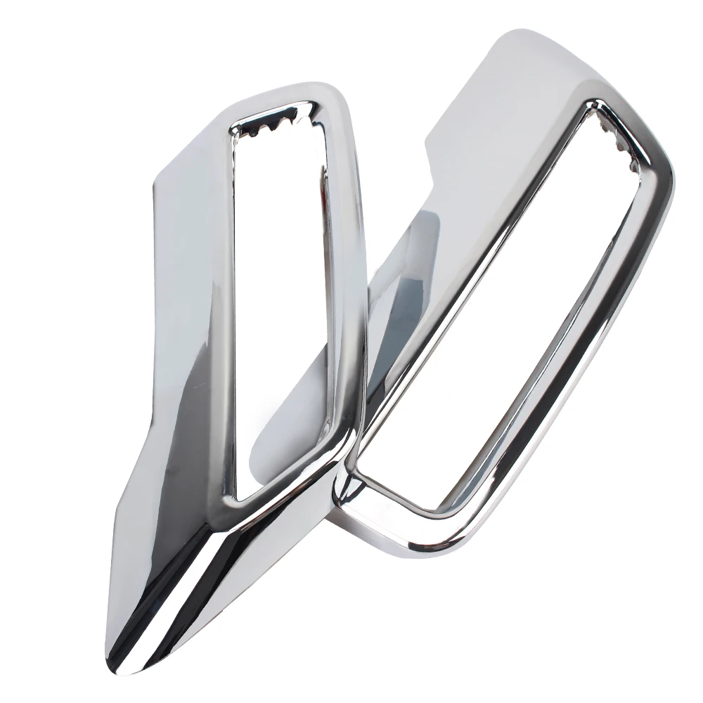 

For Peugeot 3008 5008 2017 - 2020 Exhaust Pipe Tail Cover Rear Exhaust Muffler End Pipe Cover 1 pair ABS Car Decoration Trim