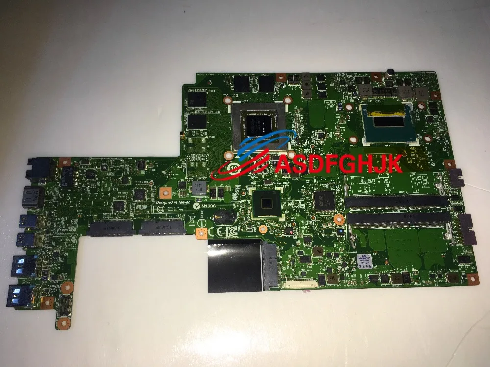 

GENUINE MS-17721 for MSI GS70 Motherboard VER 1.0 with i7-4710HQ CPU AND GTX860M 100% TESED OK