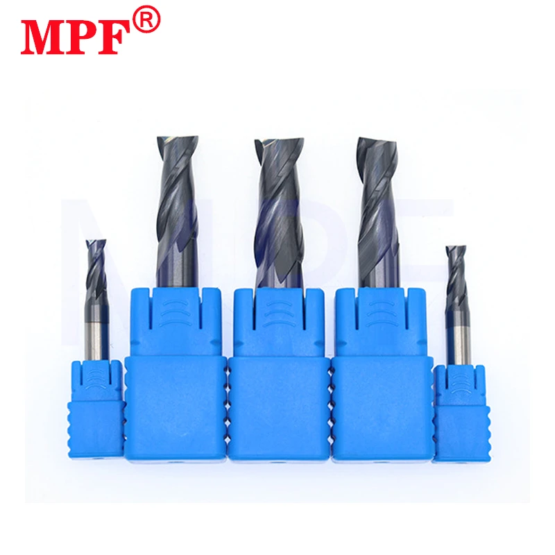 Milling Cutter HRC50 Tungsten Steel Carbide Endmills 2-Flute Black Nano Coating Flat For Steel Millis CNC Machinery Maching Tool