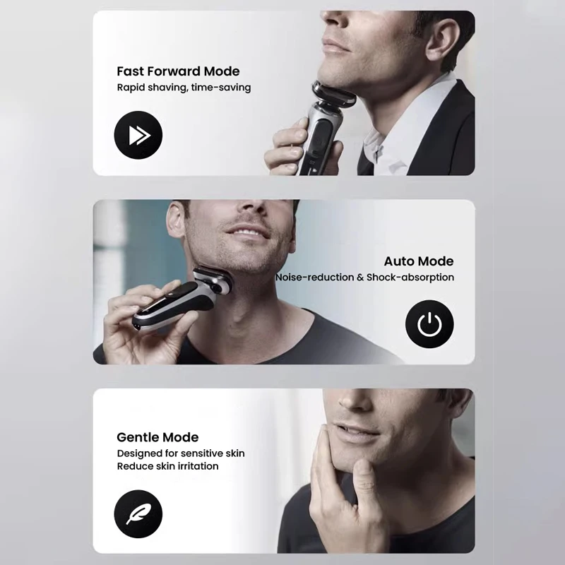 ماكينة حلاقة كهربائية من براون سلسلة 5/6/7 قاطعة عائمة شحن سريع شاشة LED ماكينة حلاقة كهربائية 72-G7000cc/G1200s/62-S1200s/52-N1200s