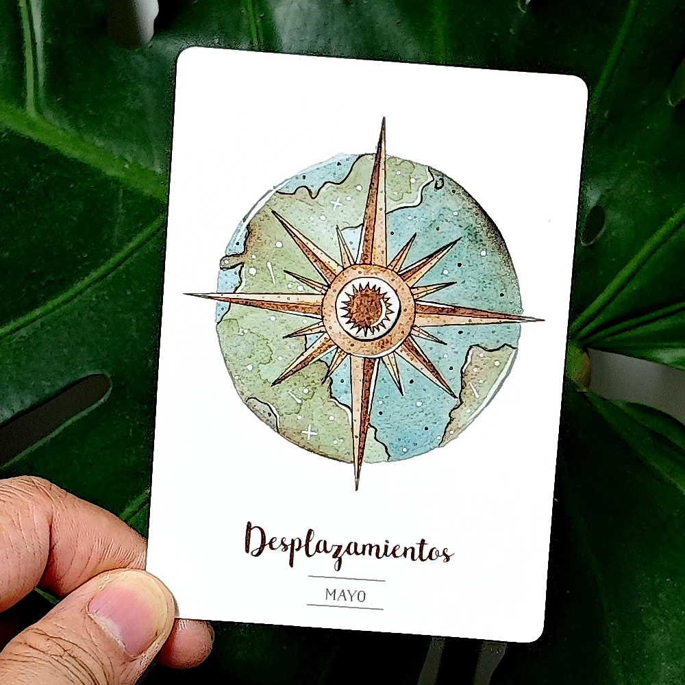 

Life Mission Oracle Deck, 10.5*7.5cm 42 Pcs Beautiful Oracle Cards In Spanish Language