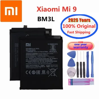 סוללת מקורית חדשה לשנת 2025 של Xiao mi BM3L עבור Xiaomi 9 MI9 M9 MI 9 Bateria 3300mAh סוללת טלפון חילופית משלוח מהיר