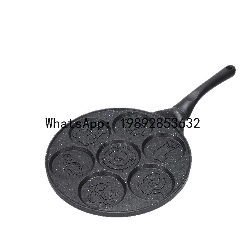 

P4-1 seven-hole fried egg non-stick pan household egg burger egg dumpling pan breakfast artifact pancake baking pan