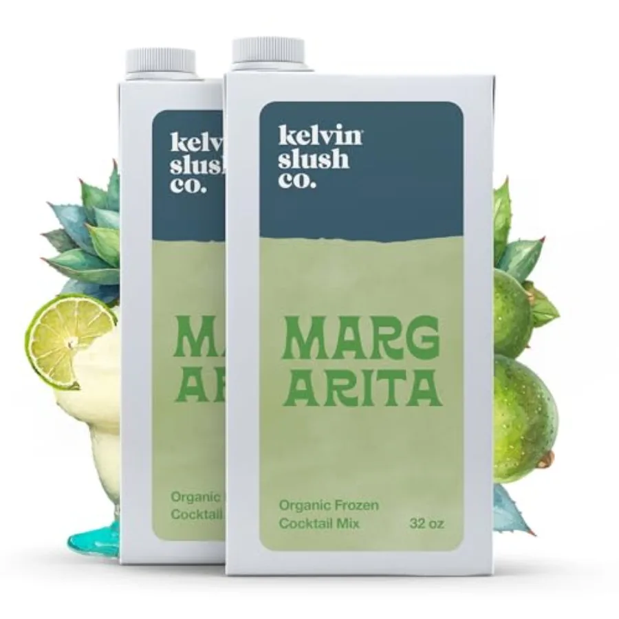 

Organic Frozen Cocktail and Slush Mix Award-Winning Slush Machine and Blender Mix - 32 oz Cartons Pack of 2