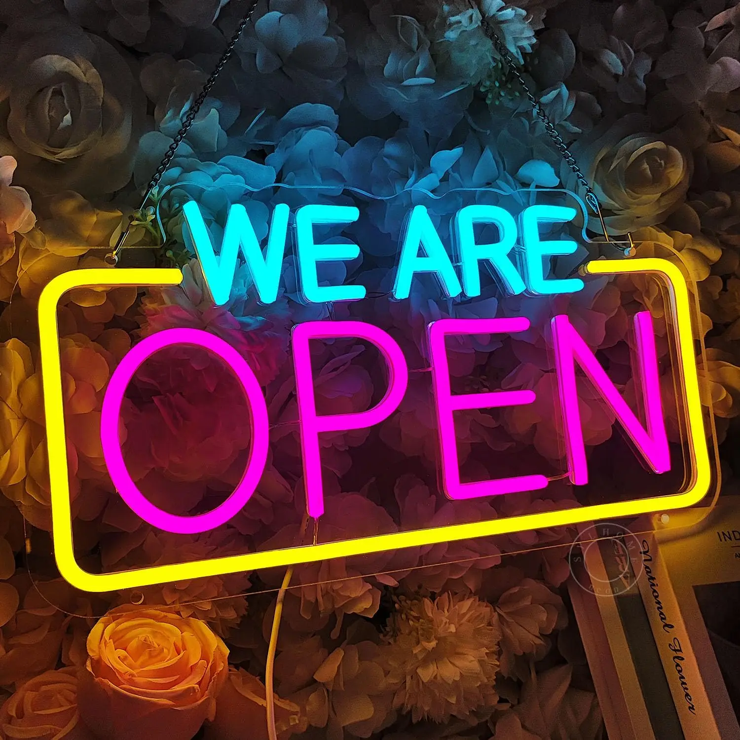 We Are Open Neon Light Sign USB Neon Sign For Business Coffee Shop Store Bar Restaurant Pub Salon Hotel Welcome Door Wall Decor