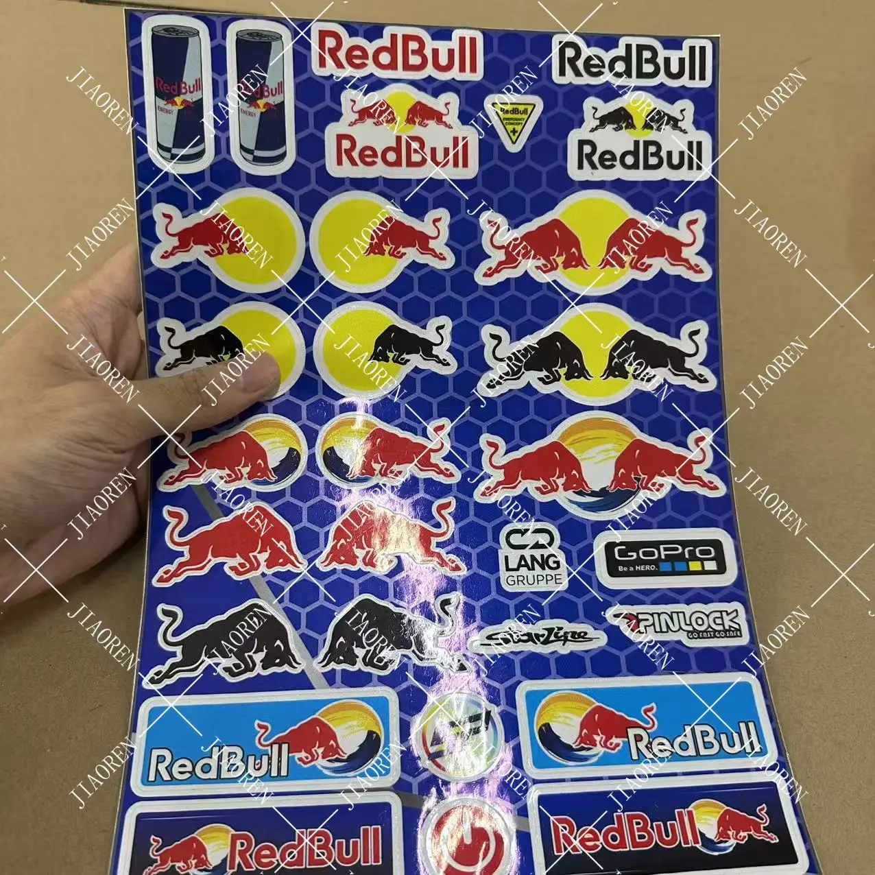 

Рождественские 30 шт. наклейки с красным быком Declas Kit