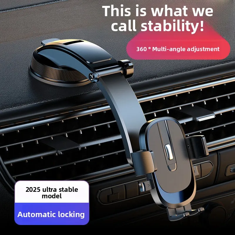 

2025 new suction cup type car mobile phone holder, rotatable navigation, fixed shock-proof, universal in the car dashboard