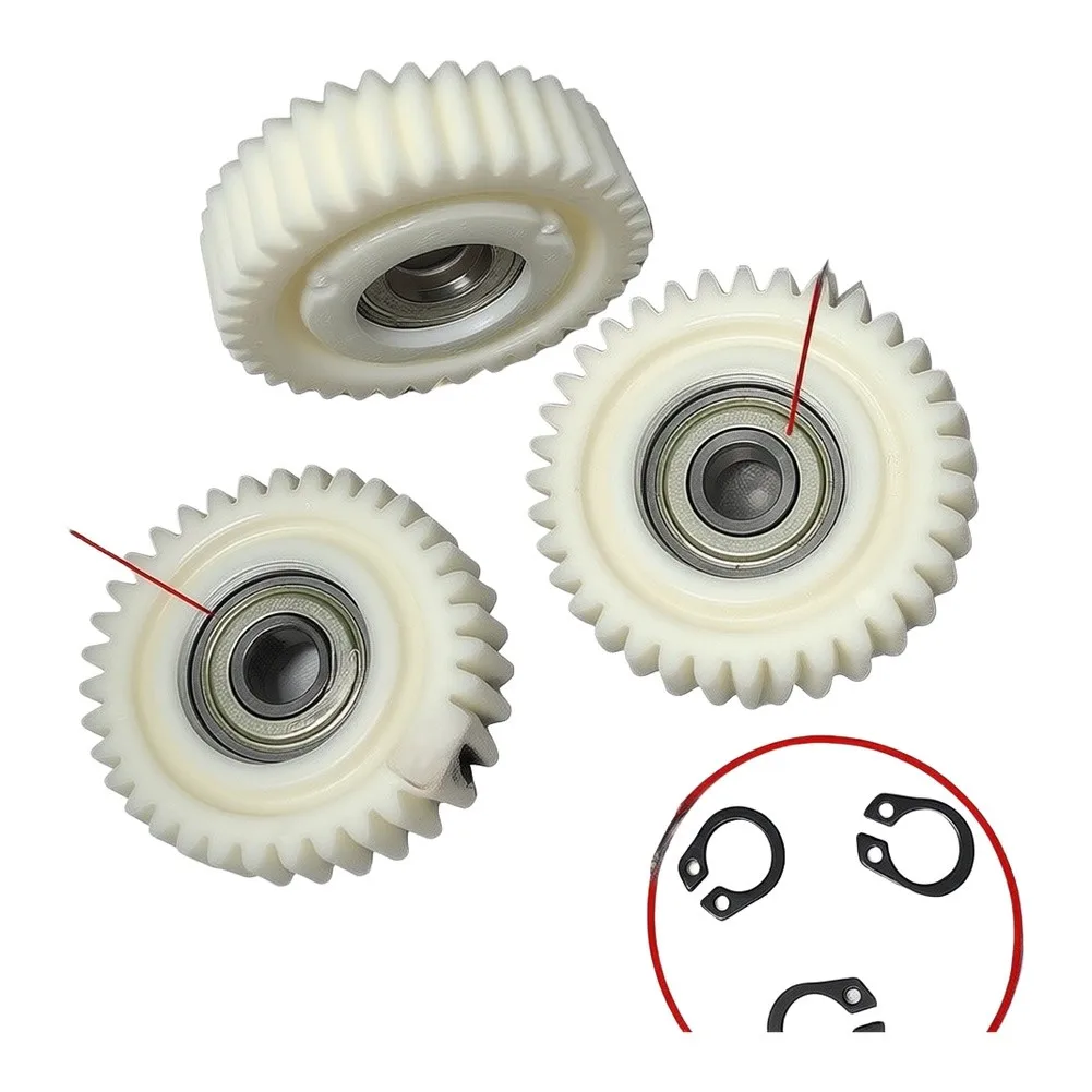 Nylon Spiral Gear 35 Tooth 47.5mm OD 13mm For 608 Bearing Use In Electric Bike, for scooter Or Small Motor Assemblies