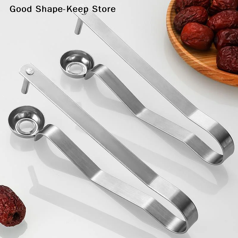 Stainless Steel Cherry Seed Remover Cutter Kitchen Gadgets Vegetable Tool Apples Red Dates Corers Twist Fruit Core Remove Pit
