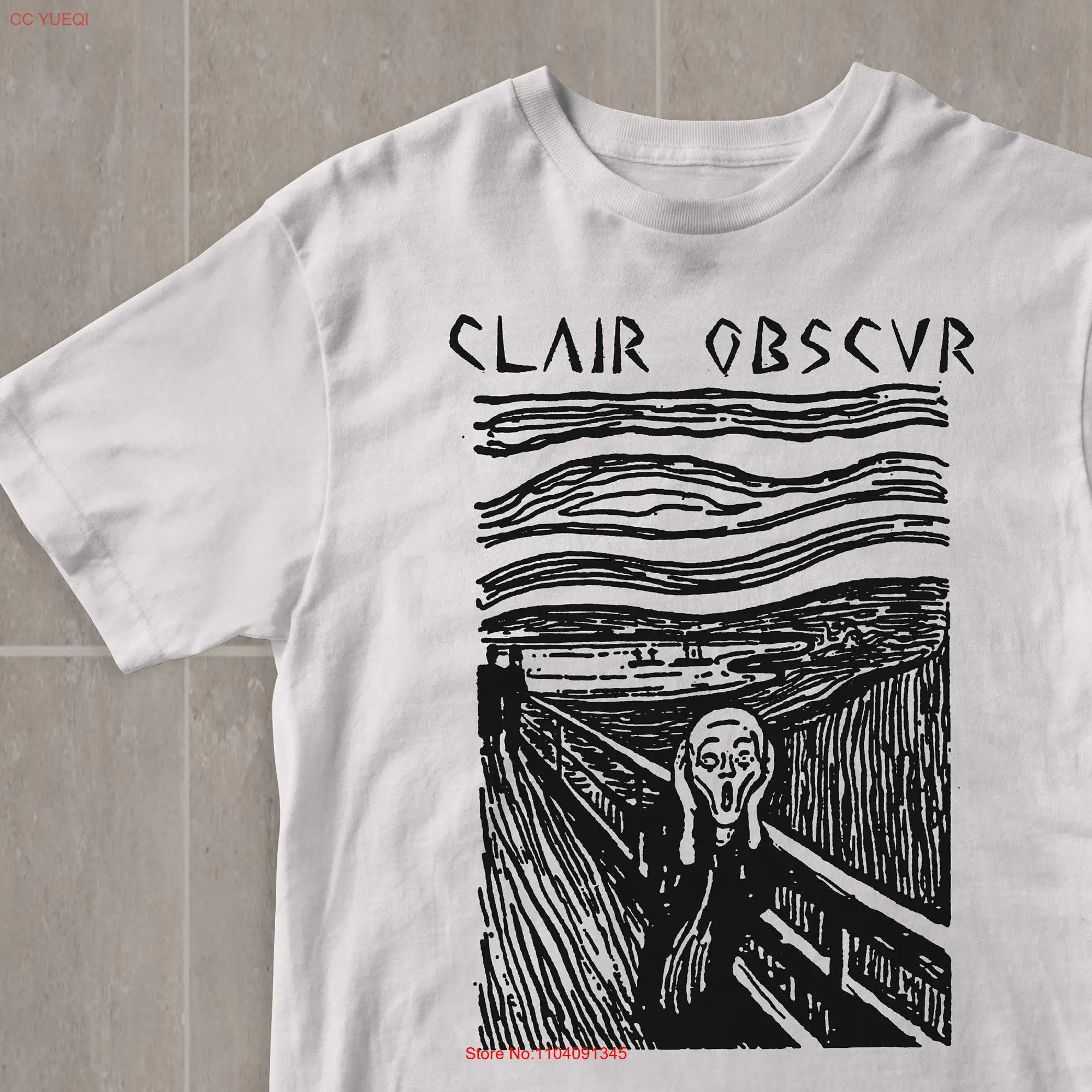 Clair Obscur White T shirt long or short sleeves