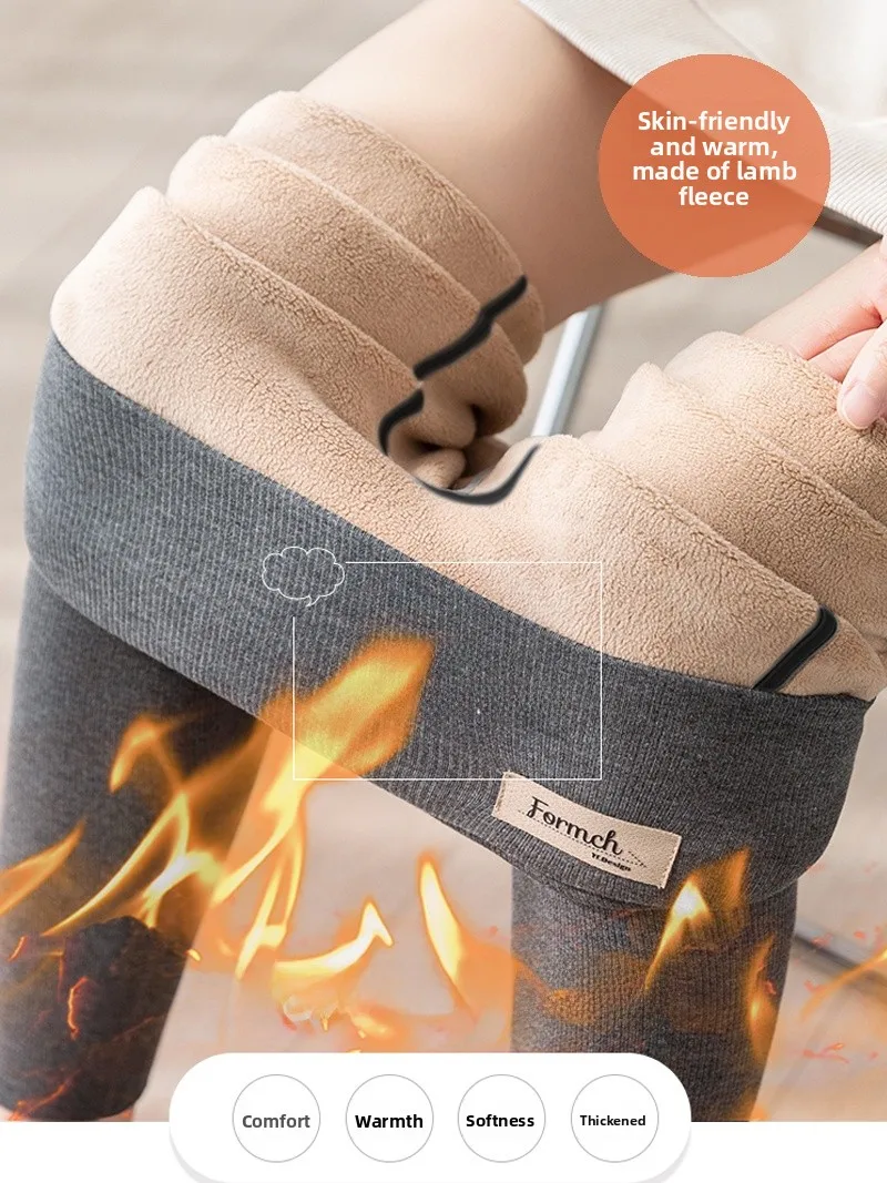 Plus size cintura alta Thiened Fce puro algodão celular ket calças de yoga femininas outono inverno calças Faion