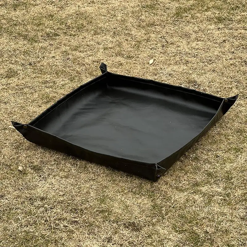 

Fire Pit Mat Fireproof Camping Silicone Mat Under Grill Patio Protection Foldable Pad Outdoor Stove Accessories Under Grill Pad