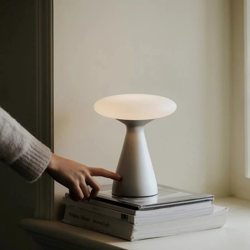 

Bedroom bedside table lamp wireless charging simple night light