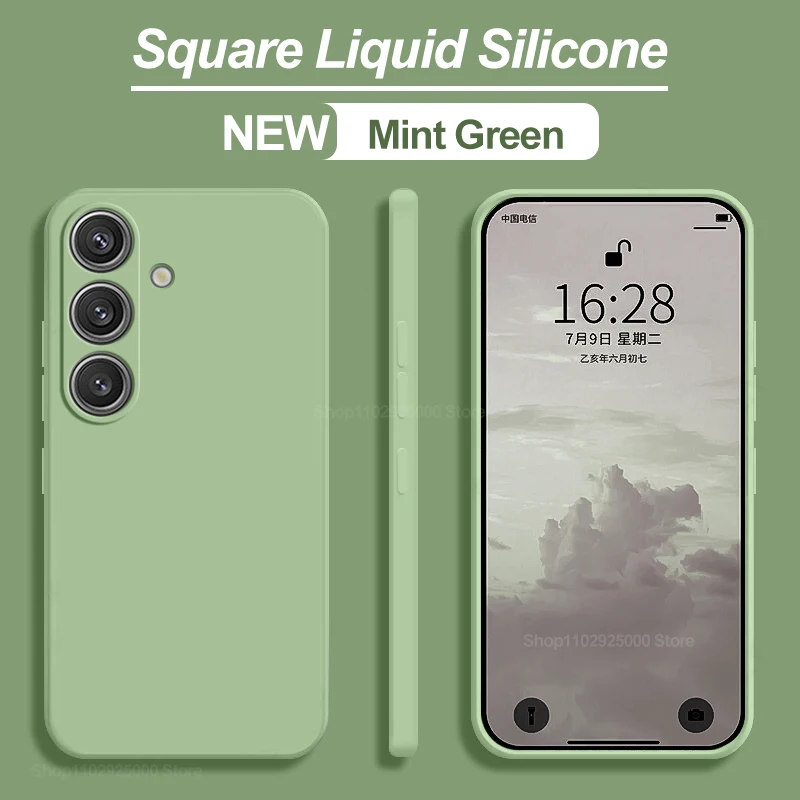 S26 S25 Ultra Hülle Quadratische Flüssigsilikon-Handyhüllen für Samsung Galaxy S26 S25 S24 S 25 S23 S22 Ultra Plus Hülle Weiche TPU-Abdeckung – Detail 14