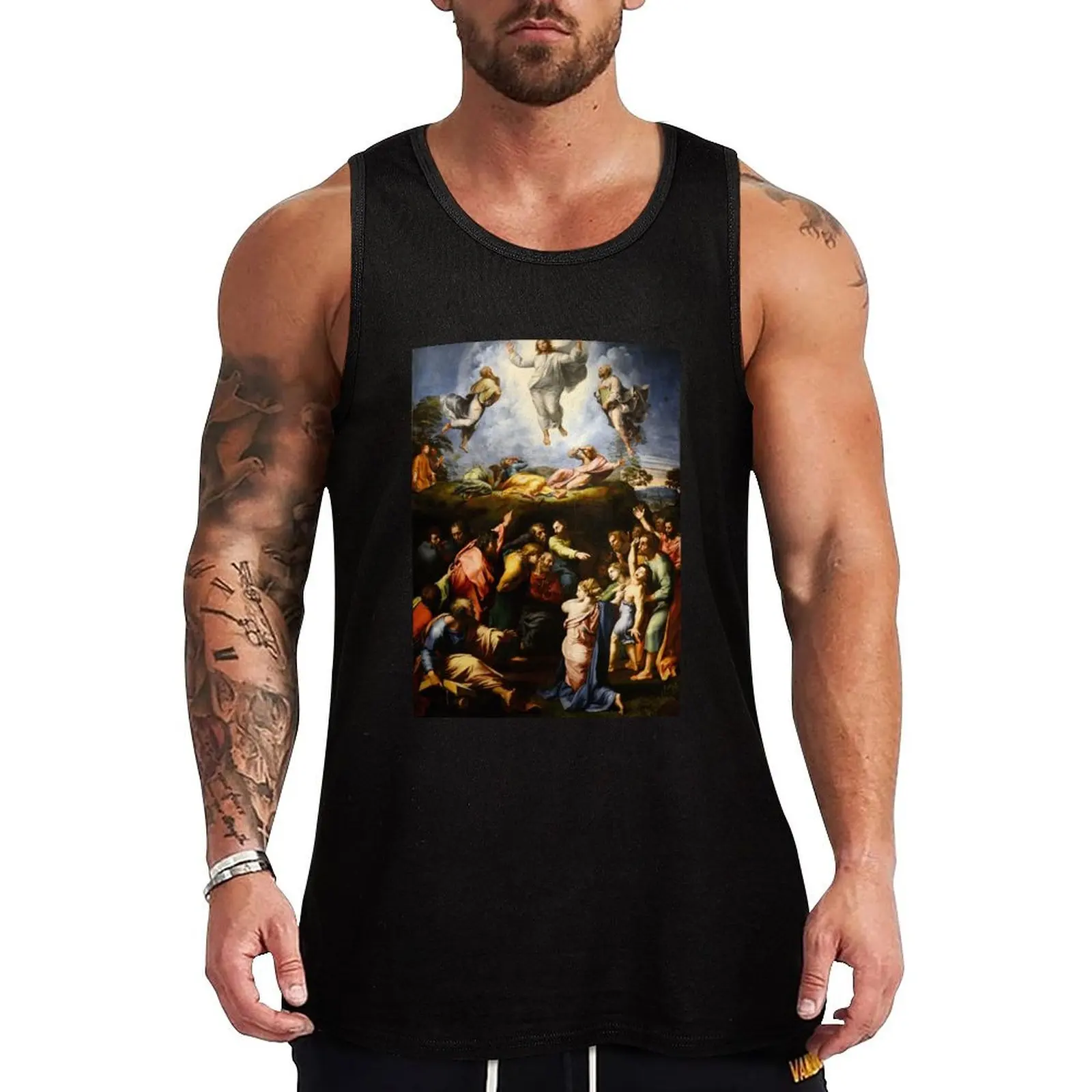 Raffaello Sanzio da Urbino Transfiguration, 1520 Tank Top sleeveless tshirts for men Men's clothing brands tops