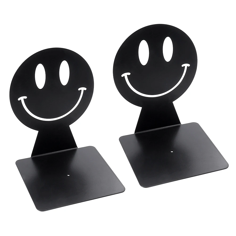 

A stylish smiling round headed book clip, black high-end home decoration storage item practical and exquisite.